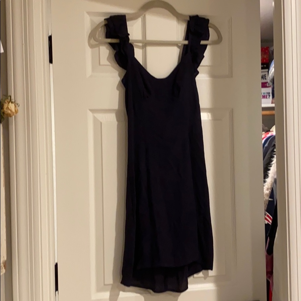 Cotton Candy LA Navy Blue Ruffle Dress